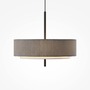 Kruhová - M MOD613PL-05GR Závěsné svítidlo Bergamo E27 5x60W černá/šedá kov - MAYTONI - foto 3