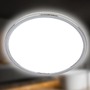 Kruhová - BRI 3872018 Pulap stropní svítidlo pr.29,3 cm - 18W, 2400lm, LED, přímé a nepřímé osvětlení, IP54, neutrální bílá, chrom - BRILONER - foto 3