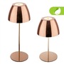 Stolní lampy dekorační - BRILO 7522013 Serina LED bezdrátová stolní lampička IP44, stmívatelná, dotykový vypínač, měď - BRILO - foto 3