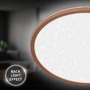 Kruhová - BRILO 7654014 Slim svítidlo LED panel pr.37,5 cm - 22W, 3000lm, hvězdné nebe, neutrální bílá, kávová - BRILO - foto 3