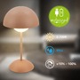 Stolní lampy dekorační - BRILO 7578014 Kugle stolní lampička - 3W, 250lm, bezdrátová, LED, stmívatelné, dotykový vypínač, teplá bílá, kávová - BRILO - foto 3