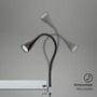 Stolní lampy s klipem - BRI 2762015P Flexibilní svítidlo se svorkou 60 cm 1xGU10 3W 250lm černá (starý kód: BRI 2762-015P) - BRILONER - foto 3