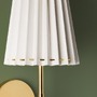 Dekorativní - HVLG H476101B-SBK-CE Nástěnné svítidlo DEMI ocel/textil černá/bílá E27 1x15W - HUDSON VALLEY (Mitzi) - foto 3