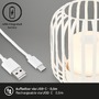 Na stůl - BRILO 7479016 LED nabíjecí stolní lampa, 13 cm, 2W, 150lm, bílé-zlatá - BRILONER - foto 3