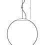 Koule - OS ADR61836 ADRIA L5 závěsné skleněné svítidlo černá / bílá IP40 4000 K 48W LED - OSMONT - foto 3