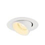 Kruhová - LA 1010054 NUMINOS® GIMBLE XS Stropní vestavné svítidlo, 3000 K, 20°, IP20, kulaté, bílé - BIG WHITE (SLV) - foto 3