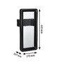 Nástěnná - P 93109 LED venkovní nástěnné svítidlo Reana pohybové čidlo HF senzor IP44 176x107mm 3000K 2x3W 230V antracit kov - PAULMANN - foto 3