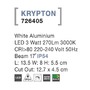 Zapuštěná - NV 726405 Venkovní zapuštěné svítidlo do zdi KRYPTON bílý hliník LED 3W 3000K 220-240V 17st. IP54 - NOVA LUCE - foto 3