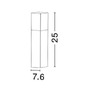 Sloupková - NV 71371102 Venkovní sloupkové svítidlo STICK tmavě šedý hliník bílý akryl E27 1x12W 220-240V IP54 bez žárovky - NOVA LUCE - foto 3