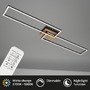 Hranatá - BRILO 3145014 LED CCT rám 110 cm 40W 2x2200lm dřevo-černá (starý kód: BRILO 3145-014) - BRILO - foto 3