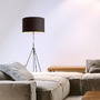 Stojací lampy - RED R14068 LUTON/RON 55 stojanová Polycotton černá/černá/kov 230V E27 11W - RED - DESIGN RENDL - foto 3