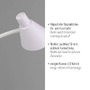 Stojací lampy - LD 11249-16 PIXIE LED stojací svítidlo bílé s vypínačem flexibilně nastavitelné vhodné pro práci 3000K - JUST LIGHT - foto 3