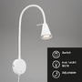 S ramenem - BRI 2082-016 Flexibilní nástěnné svítidlo 45 cm 1xGU10 5W 400lm bílé - BRILONER - foto 3