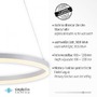 Kruhová - PN 2382-16 TITUS LED závěsné svítidlo 60x60 bílá, kruhové, stmívatelné, paměťová funkce, moderní SimplyDim 3000K - PAUL NEUHAUS - foto 3
