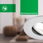 Kruhová - BRILO 7989034 3ks sada LED vestavné bodové svítidlo EEK A  2W, 230V, nastavitelné, ultraploché, 90mm, matný chrom - BRILO - foto 3