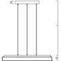 Kruhová - OS CAR66878 CARINA LE2 závěsné skleněné svítidlo bílá IP40 4000 K 46W LED - OSMONT - foto 3