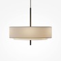 Kruhová - M MOD613PL-05GR1 Závěsné svítidlo Bergamo E27 5x60W černá/šedá kov - MAYTONI - foto 3