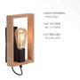 Dekorativní - LD 15654-18 FRANKY LED nástěnné svítidlo, černá, dřevěný rám, kolébkový spínač, kov, 1 ramenné - LEUCHTEN DIREKT / JUST LIGHT - foto 3