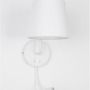 S ramenem - NV 9129329 Nástěnné svítidlo SAGE bílý hliník bílé stínidlo vypínač na těle E27 1x12W LED 1x3W 220V bez žárovky IP20 čtecí lampička - NOVA LUCE - foto 3