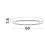 Downlight - NV 9558609 Stropní svítidlo STING LED hliník a akryl bílá Epistar SMD2835 40W 3000K Eaglerise TRIAC driver D60 H7.8 120st. IP20 stmívatelné - NOVA LUCE - foto 3