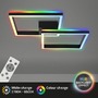 Hranatá - BRILO 3753015 RGB CCT LED stropní svítidlo, 64 cm, 40 W, 3600 lm, černá (starý kód: BRILO 3753-015) - BRILO - foto 3