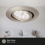 Kruhová - BRI 7171-032 3ks sada LED vestavné svítidlo, pr. 8,2 cm, 3 W, matný nikl - BRILONER - foto 3