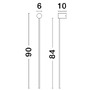 Nepřímé osvětlení - NV 9009325 Nástěnné svítidlo SYNTHESI bílý hliník a akryl LED 25W 230V 3000K IP20 - NOVA LUCE - foto 3