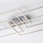 Hranatá - LD 14151-55 IVEN LED stropní svítidlo v barvě oceli v moderním, plochém designu s nastavitelou barvou světla a funkcí stmívání 2700-5000K - LEUCHTEN DIREKT / JUST LIGHT - foto 3
