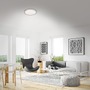 Kruhová - BRILO 3071014 LED stropní svítidlo hvězdné nebe, pr. 38 cm, 24 W, 3000 lm, stříbrná (starý kód: BRILO 3071-014) - BRILO - foto 3