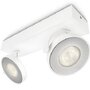 Bodová - PH 53172/31/P0 LED WarmGlow Bodové svítidlo Philips Clockwork 53172/31/P0 bílé 2200K-2700K 2x4,5W - PHILIPS (915005306001) - foto 3