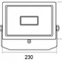 Reflektory - IMPR 732151 Deko-Light podlahové a nástěnné a stropní svítidlo Flood SMD, 30 W, 3000 K, černá 220-240V AC/50-60Hz 30,00 W 3000 K 3600 lm 230 mm černá - foto 3