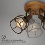 Bodová - BRILO 2670-034 Bodové svítidlo pr. 29 cm 3x E27 25W hnědé - BRILO - foto 3