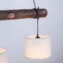 Vícečetná - LD 11238-79 BARK LED závěsné svítidlo, 3-ramenné, dřevo, 3xE27, látkové stínidlo - LEUCHTEN DIREKT / JUST LIGHT - foto 3