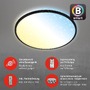 Kruhová - BRILO 3065-015 Hvězdné nebe CCT LED stropní svítidlo, pr. 49 cm, 42 W, 4500 lm, černá - BRILO - foto 3