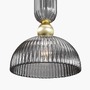 Dekorativní - M MOD302PL-01GR1 Závěsné svítidlo Antic E27 2700K 60W teplá bílá zlatá/šedá kov/sklo - MAYTONI - foto 3