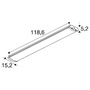 S vyšším krytím - LA 1010909 BATTEN FLAT P 1200 52 830/840/850 ML WH - BIG WHITE (SLV) - foto 3