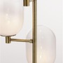Stojací lampy - NV 9009248 Stojací lampa BALOR opálové sklo a mosazný kov 4xG9 - NOVA LUCE - foto 3