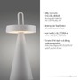 Na stůl - LD 19302-40 ALWA LED stolní lampa na baterie mobilní stmívatelné dotykem IP44 vnitřní i venkovní svítidlo 2700K - JUST LIGHT - foto 3