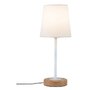 Stolní lampy dekorační - P 79636 Stolní lampa Neordic Stellan látkové stínidlo bílá / dřevo - PAULMANN - foto 3