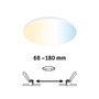 Koupelnová - P 79956 VariFit LED vestavné svítidlo Smart Home Zigbee Veluna Edge IP44 kruhové 160mm měnitelná bílá bílá stmívatelné - PAULMANN - foto 3