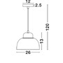 Polokoule - NV 9104262 Závěsné svítidlo VICTORIA modrý a bílý hliník bílý PVC kabel E27 1x12W bez žárovky - NOVA LUCE - foto 3