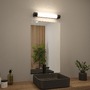 K zrcadlu - P 71213 Selection Bathroom LED svítidlo k zrcadlu Orgon zásuvka IP44 3000K 230V 7,5W černá - PAULMANN - foto 3