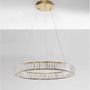 Kruhová - NV 9333075 Závěsné svítidlo AURELIA zlatý kov a křišťál LED 40W 230V 3500K IP20 stmívatelné - NOVA LUCE - foto 3