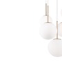 Vícečetná - M MOD321PL-05G Závěsné svítidlo Basic form E14 5x40W bílá/zlatá kov/sklo - MAYTONI - foto 3