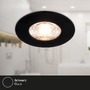 Kruhová - BRI 7606035 3ks sada LED vestavné svítidlo, 6,5 cm, 3x 3,6W, 350lm, černá - BRILONER - foto 3