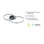 Dekorativní - LD 14537-18 IVANKA LED stropní svítidlo v černé barvě v moderním designu se dvěma kruhy a funkcí stmívání SimplyDim 3000K - LEUCHTEN DIREKT / JUST LIGHT - foto 3