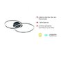 Downlight - LD 14537-18 IVANKA LED stropní svítidlo v černé barvě v moderním designu se dvěma kruhy a funkcí stmívání SimplyDim 3000K - LEUCHTEN DIREKT / JUST LIGHT - foto 3