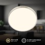 Kruhová - BRILO 3960012 Nobre stropní svítidlo pr.24 cm - 10,5W, 1200lm, teplá bílá, LED, matný nikl - BRILO - foto 3
