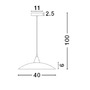 Polokoule - NV 6302361 Závěsné svítidlo VICINO bílé lesklé sklo chromovaný kov E27 1x12W - NOVA LUCE - foto 3