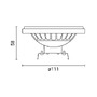 AR111 - LED žárovka AR111 G53 120° - foto 3